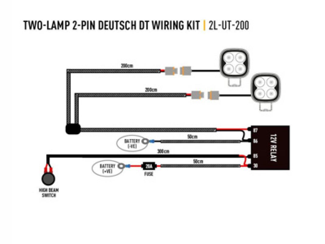 Lazer Lamps Kabelsatz Two-Lamp Harness (Utility Serie) 2m
