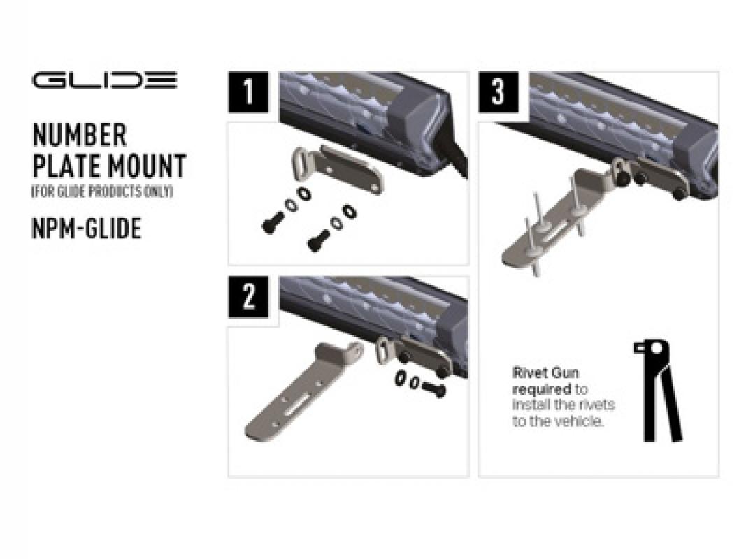 Lazer Lamps Kennzeichenhalterung für Glide-18