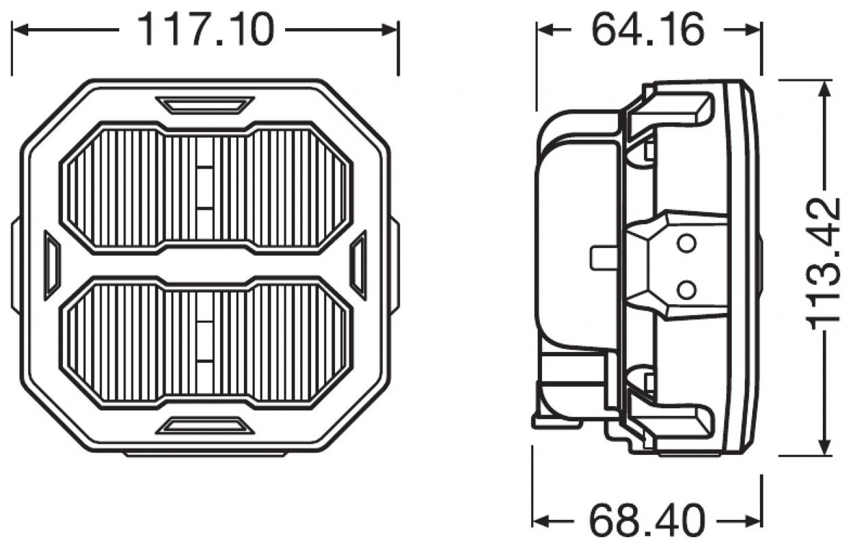 OSRAM SpotLight Cube PX4500 Ultra Wide