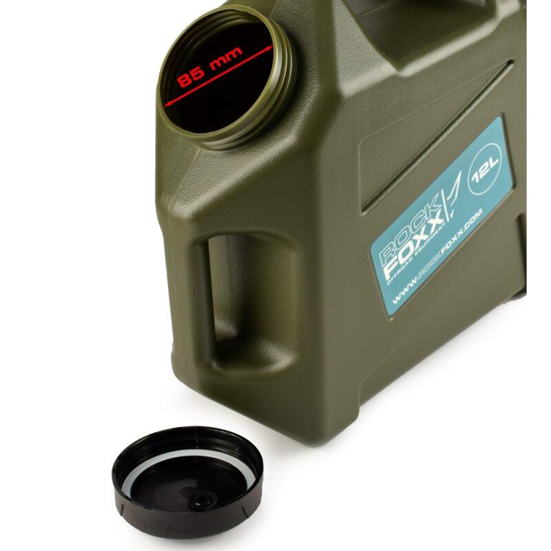 Rockfoxx Wasserkanister mit Zapfhahn, 12L, Army Grün