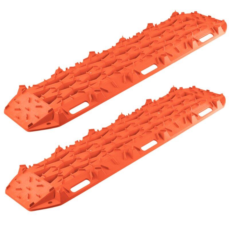 Rockfoxx Bergeboards, Sandbleche, Offroad Anfahrhilfen, 3,5 Tonnen, Paar, orange