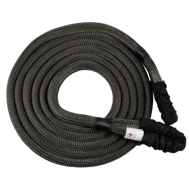 Rockfoxx Kinetisches Bergeseil, 9m x 38mm, 30t Bruchlast, elastisches Abschleppseil