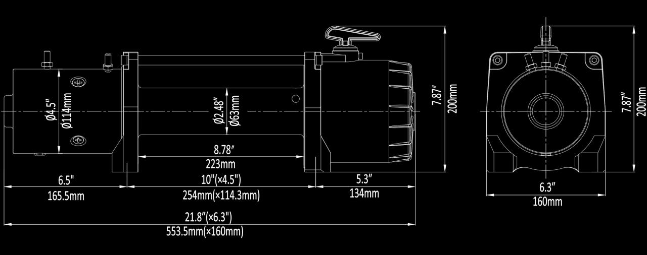 Runva - EWV12000 ULTIMATE 12V Seilwinde mit Synthetik Seil