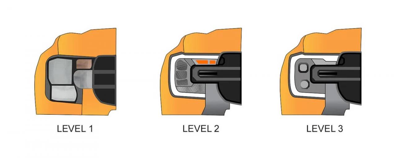 STEDI Next-Gen Ford Ranger & Ranger Raptor (ab 2023-) Fernlicht Adapter - Level 1 & 3