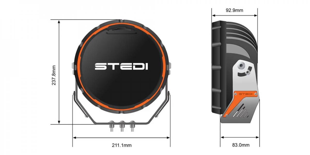 STEDI Type-X™ Sport Plus 8.5 LED Driving Lights (2 Stück)