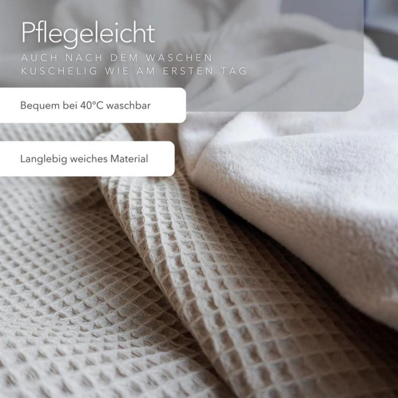 Blanketino Kuscheldecke Natur