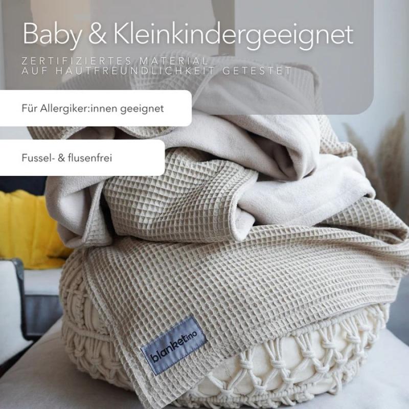 Blanketino Kuscheldecke Natur