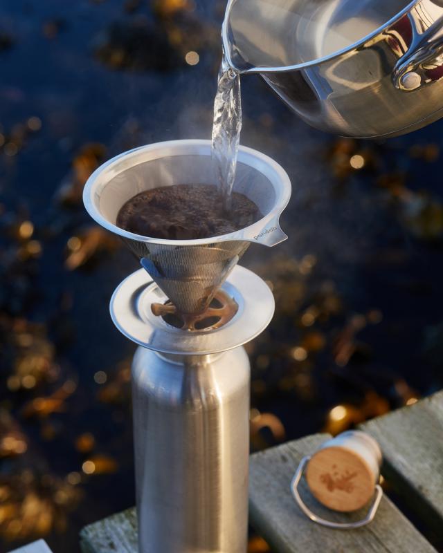 pandoo Kaffeebereiter Edelstahl