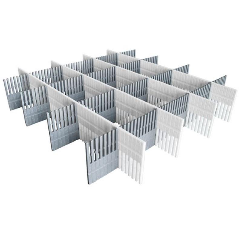 purvario Stauleiste für Schubladen, hellgrau