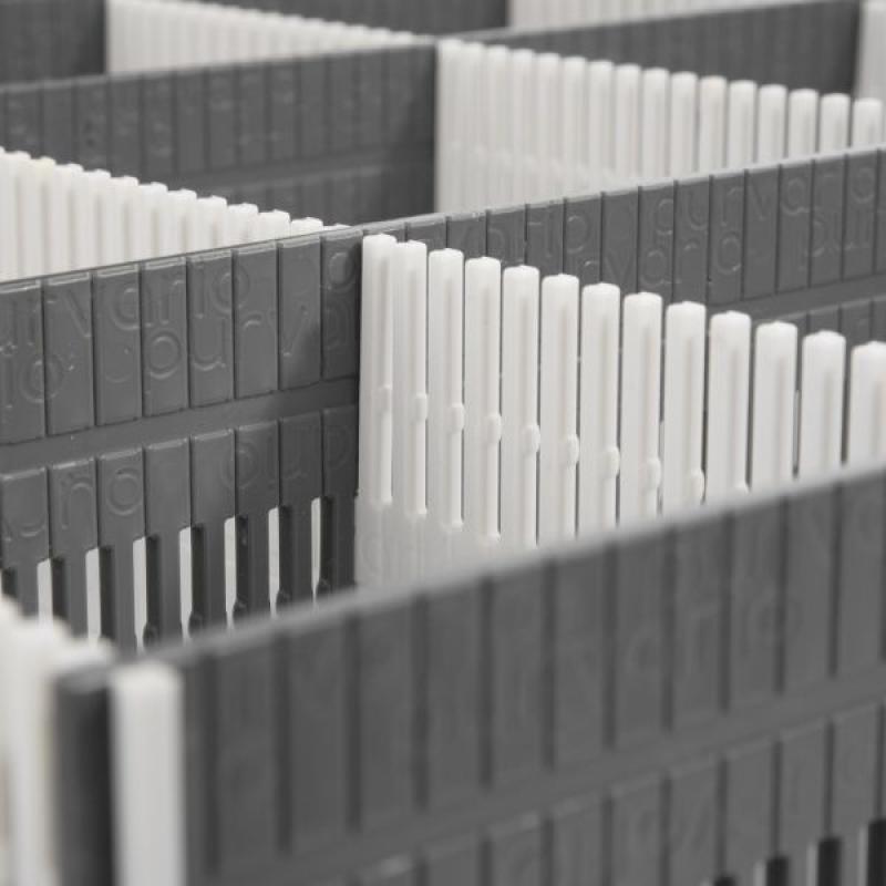 purvario Stauleiste für Schubladen, hellgrau